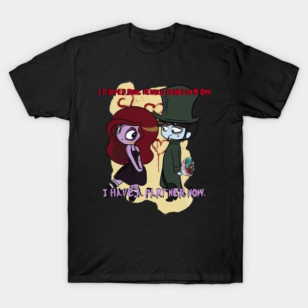 Partners in Crime T-Shirt by RaggedyAnzy